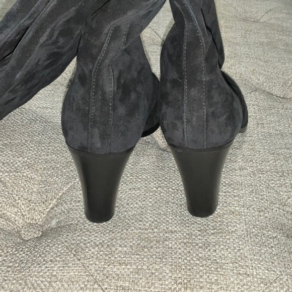 Vince Black Suede Knee-High Women's Boots - Picture 3 of 3